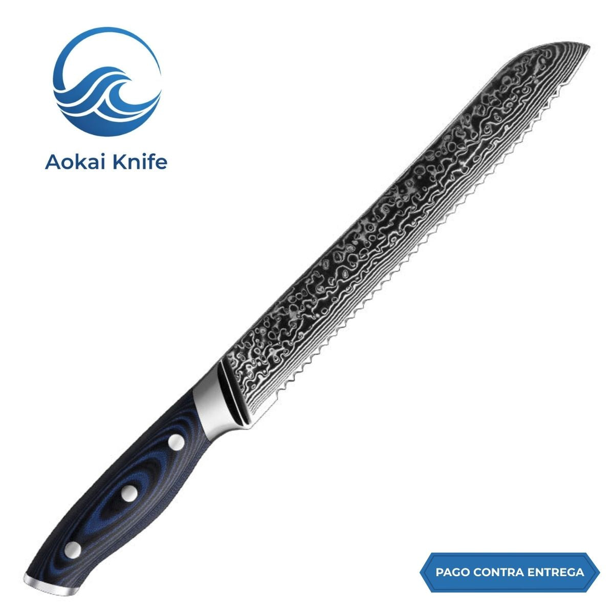 Cuchillos para Pan | Acero Damasco desde 29€ | Aoki Knives