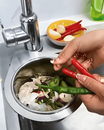 (Descuento 30%) Combo 3 piezas Cesta colador para fregadero de cocina de acero inoxidable con forma de cisne, colgante