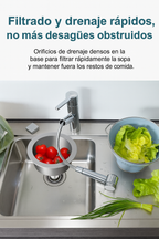 (Descuento 30%) Combo 3 piezas Cesta colador para fregadero de cocina de acero inoxidable con forma de cisne, colgante