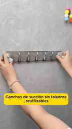 Ganchos de succión al vacío multiusos para baño y cocina; ganchos de pared de alta resistencia, sin taladros y reutilizables.