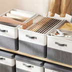 Caja de almacenamiento de tela para ropa y ropa interior/sujetadores, plegable y de