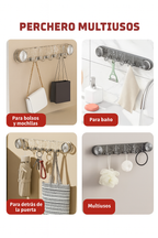 Ganchos de succión al vacío multiusos para baño y cocina; ganchos de pared de alta resistencia, sin taladros y reutilizables.