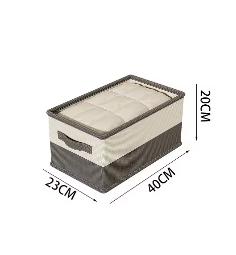 Caja de almacenamiento de tela para ropa y ropa interior/sujetadores, plegable y de
