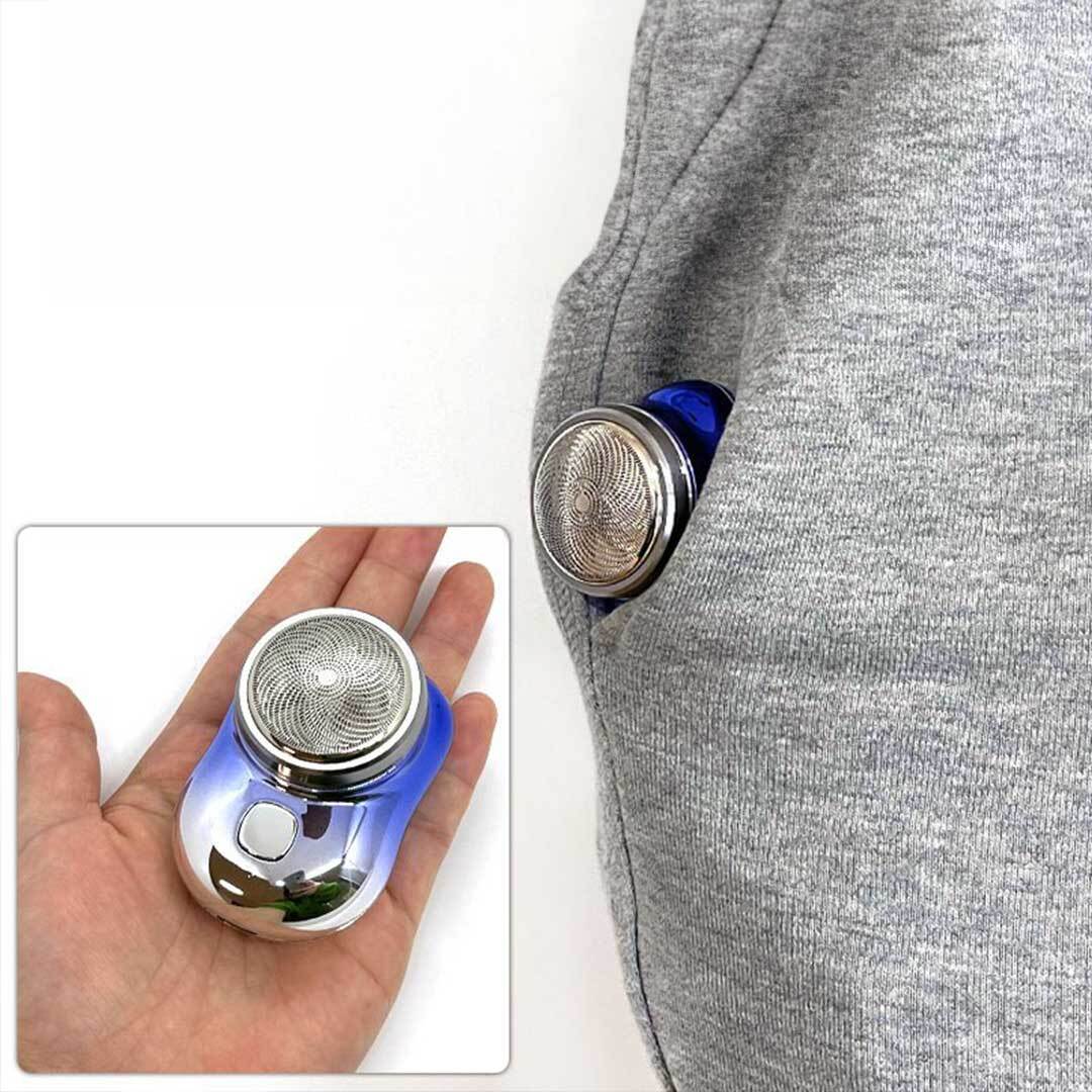 (Descuento del 30%)Afeitadora Eléctrica para Hombre Mini-Afeitadora Portátil de Bolsillo, Cortadora de Barba, Herramienta Afeitadora Eléctrica Portátil