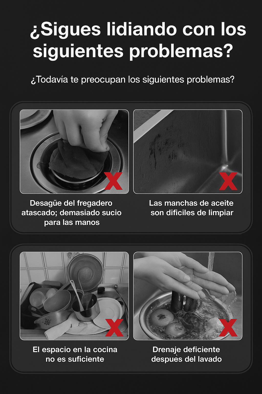 (Descuento 30%) Combo 3 piezas Cesta colador para fregadero de cocina de acero inoxidable con forma de cisne, colgante