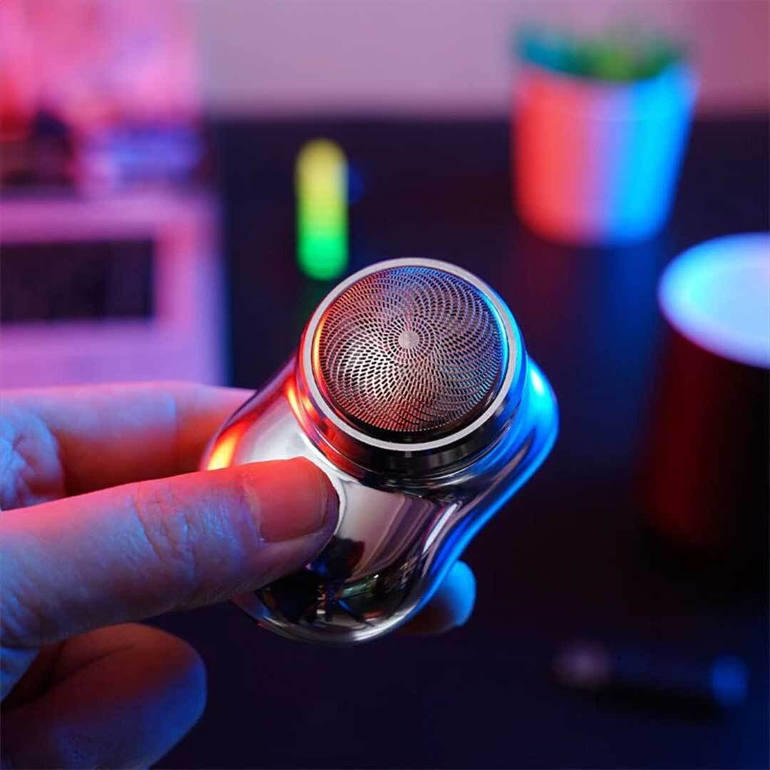(Descuento del 30%)Afeitadora Eléctrica para Hombre Mini-Afeitadora Portátil de Bolsillo, Cortadora de Barba, Herramienta Afeitadora Eléctrica Portátil