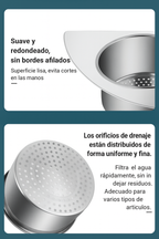 (Descuento 30%) Combo 3 piezas Cesta colador para fregadero de cocina de acero inoxidable con forma de cisne, colgante