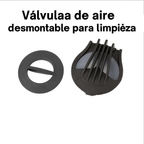 (Negro) Mascarilla con filtro de aire: incluye filtro de carbón activado y gafas protectoras.