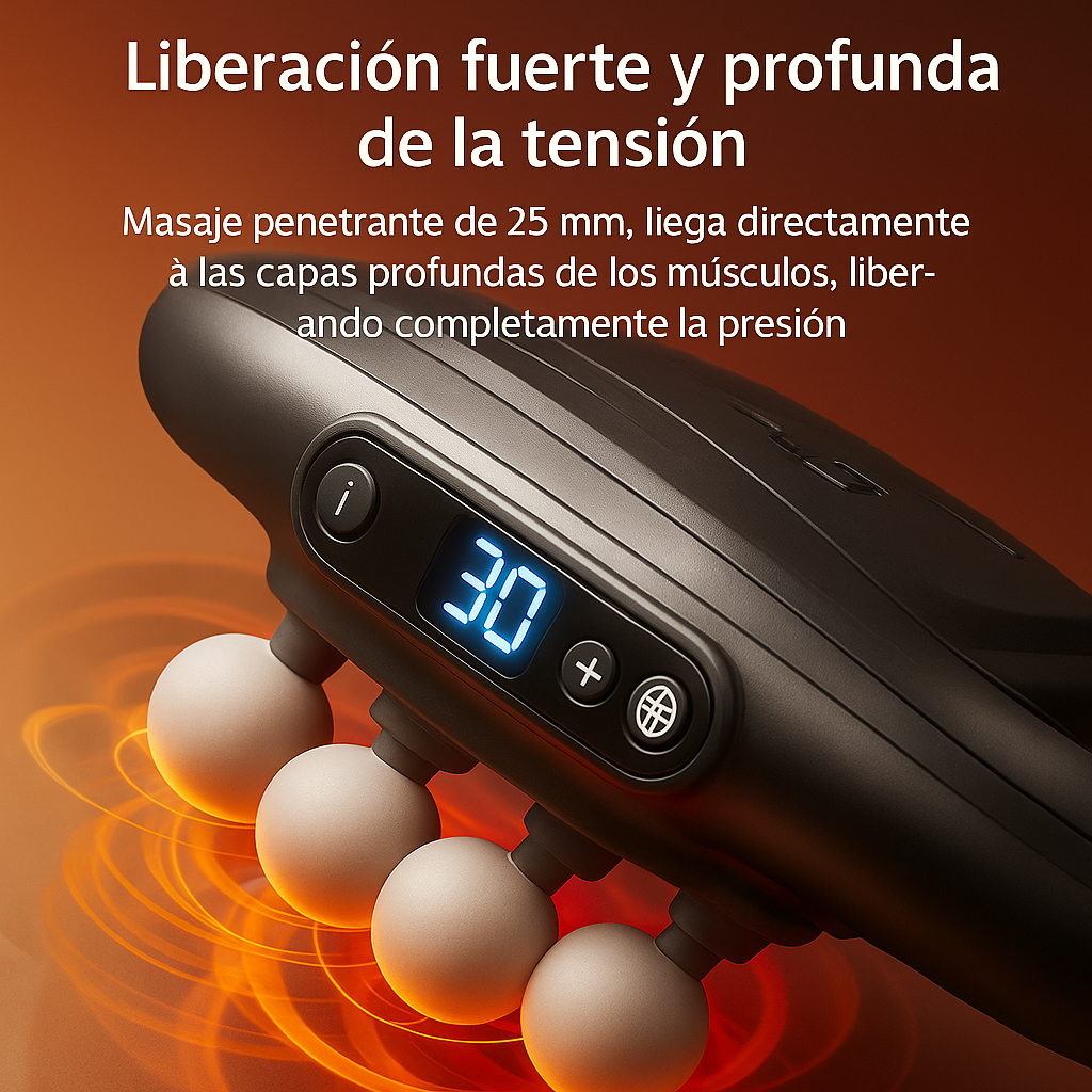 (reducida en 30%) Masajeador de Alta Frecuencia con 6/8/16 Cabezas