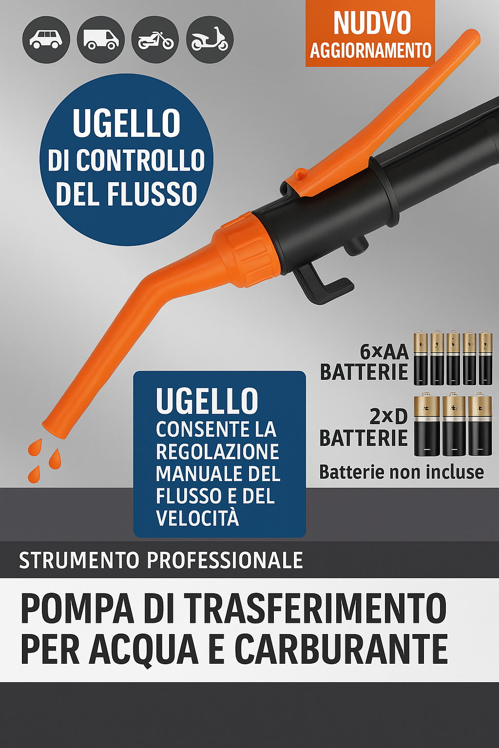 (30% de descuento) Bomba eléctrica portátil de aceite
